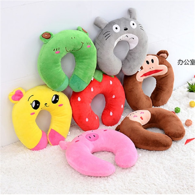 Gối kê cổ chữ u hình thú ngộ nghĩnh chống lại cảm giác nhức mỏi khi làm việc, du lịch, đi tàu xe