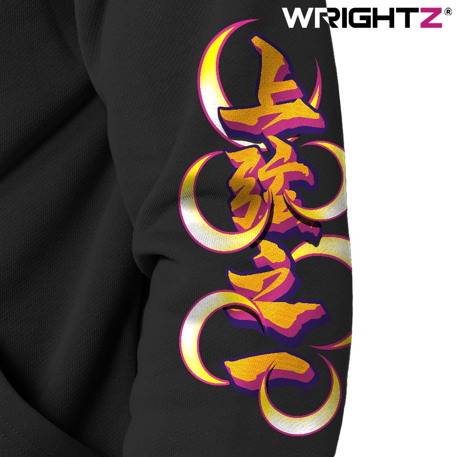 Áo hoodie Wrightz anime thanh gươm diệt quỷ demon slayer kokushibou thượng huyền nhất over size
