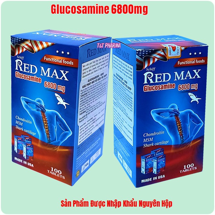 VIÊN UỐNG BỔ KHỚP REDMAX _ngăn ngừa thoái hóa, giảm đau xương khớp, tê bì chân tay