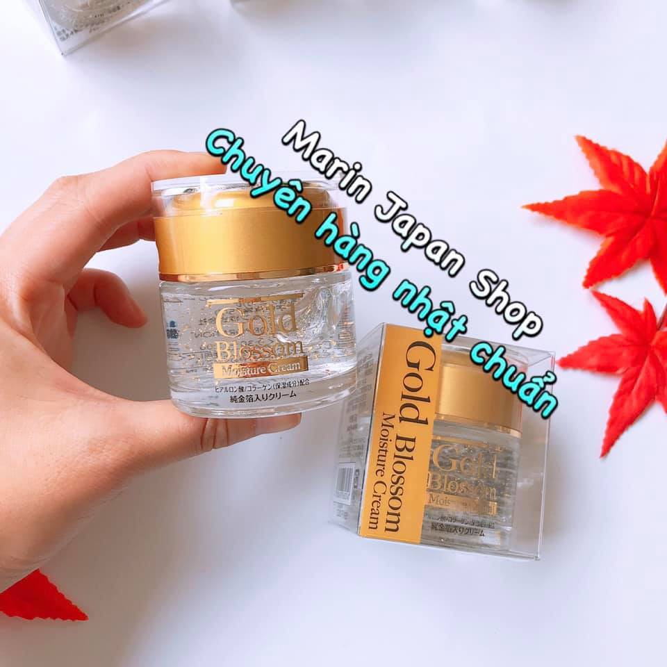 (SALE 2 triệu-&gt;299k)Kem Dưỡng Tinh Chất Vàng Gold Blossom Moisture Cream  (Made in Japan) Nhật Bản