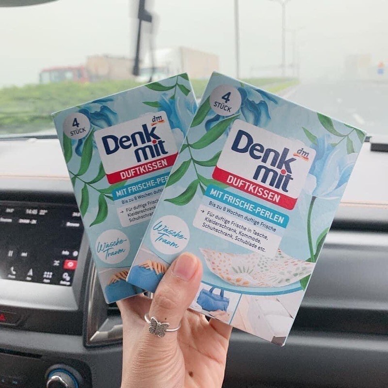 Túi thơm tủ quần áo Denkmit 1 hộp 4 túi - khử mùi vải