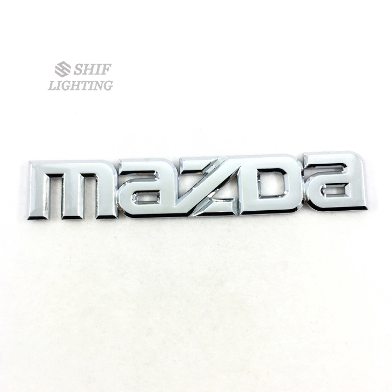 Miếng dán logo MAZDA chất liệu ABS crom dành cho xe hơi