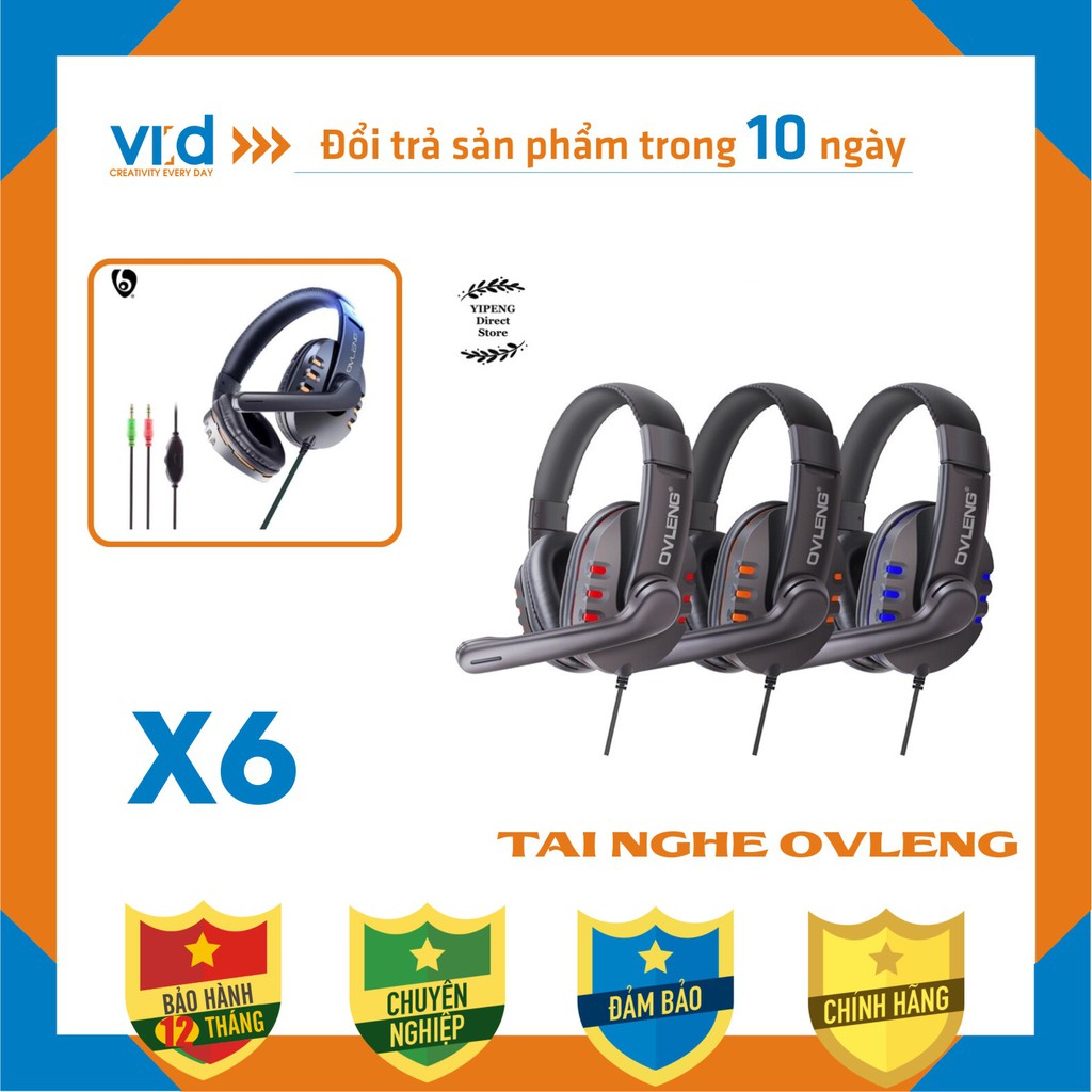 Tai nghe Ovleng X5 / X6 / X8 chụp tai - có mic - bảo hành 12 tháng !