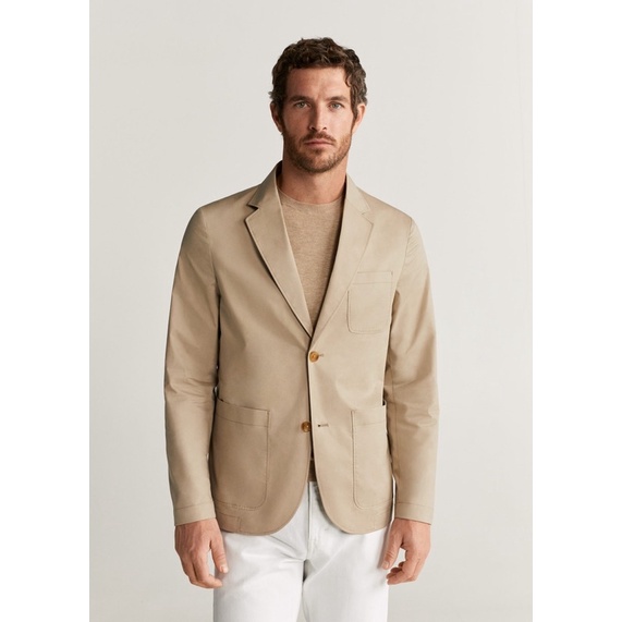 M A N G O áo vest blazer nam hàng nhập khẩu Tây Ban Nha