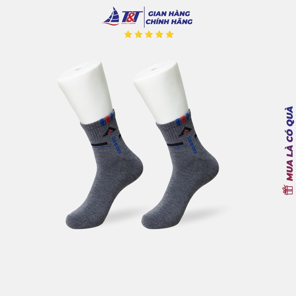 Combo 5 đôi Tất Nam cổ trung Asian T&amp;T SOCKS - NAM 405