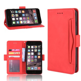 Ốp lưng điện thoại dạng ví lật bằng da có ngăn đựng thẻ dành cho Apple iPhone 7/8 IPhone 7 8 Plus