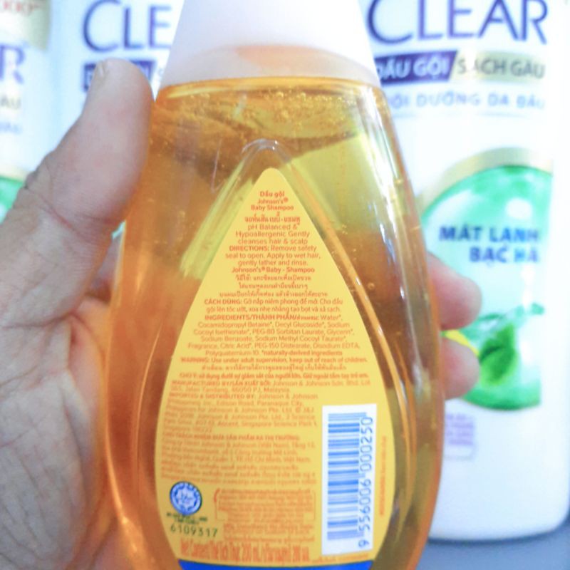 Dầu Gội Đầu Em Bé Johnson’s Baby Shampoo 200ml