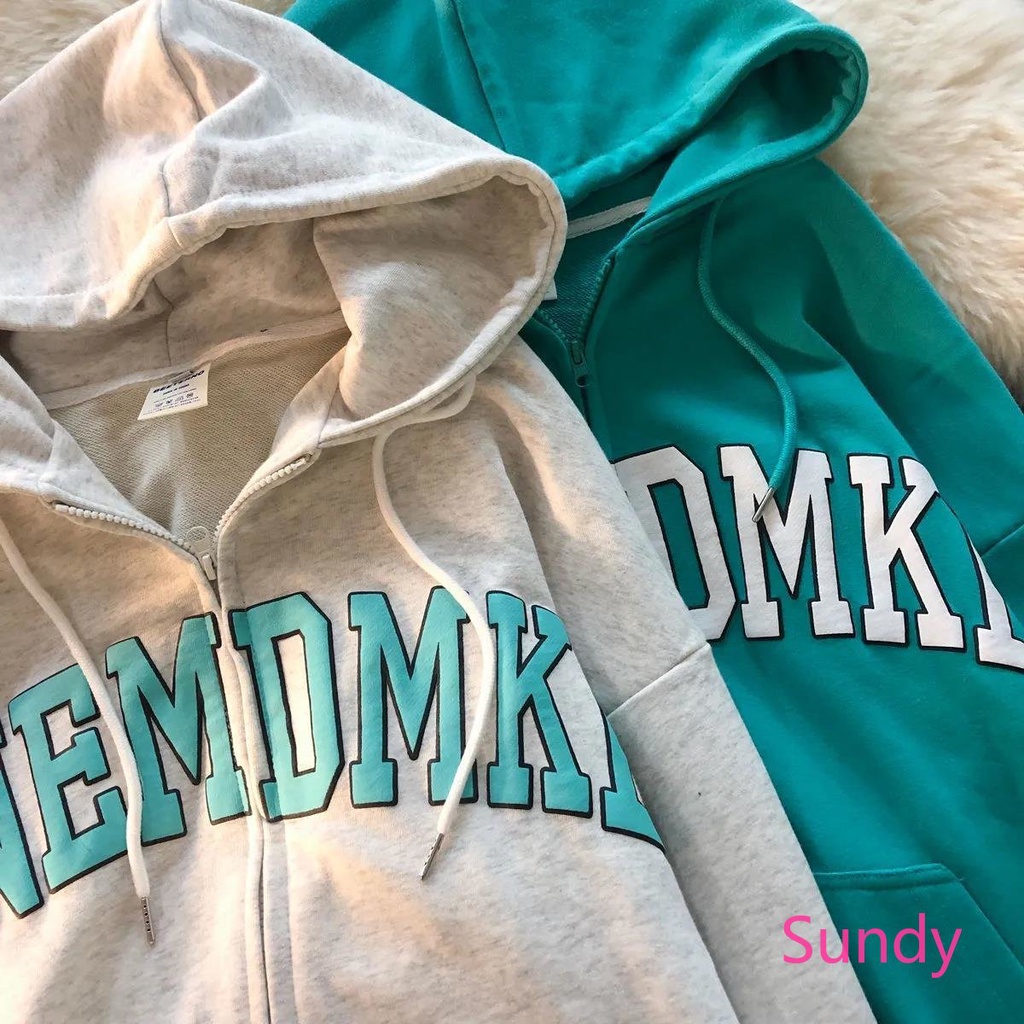 Áo Hoodie Tay Dài Plus Size Phong Cách Vintage Hàn Quốc Cho Nữ