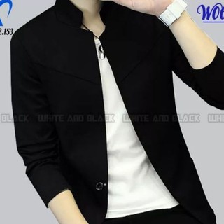 Áo vest nam cổ trụ Hàn Quốc chuẩn men,  vest nam công sở, vest chú rể siêu đẹp