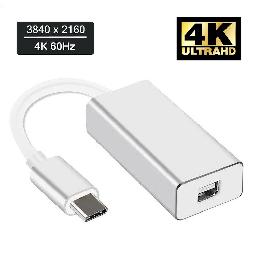 [SPM]For Thunderbolt 3 USB-C to Mini Display Converter 4K@60HZ Type-C Mini DP Adapter