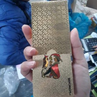 Bộ bài Tây mạ vàng