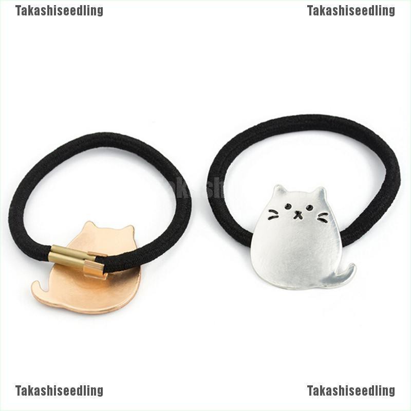 Dây Buộc Tóc Co Giãn Hình Mèo Dễ Thương