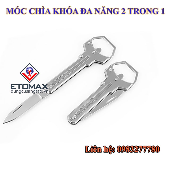 Móc chìa khóa đa năng 2 trong 1