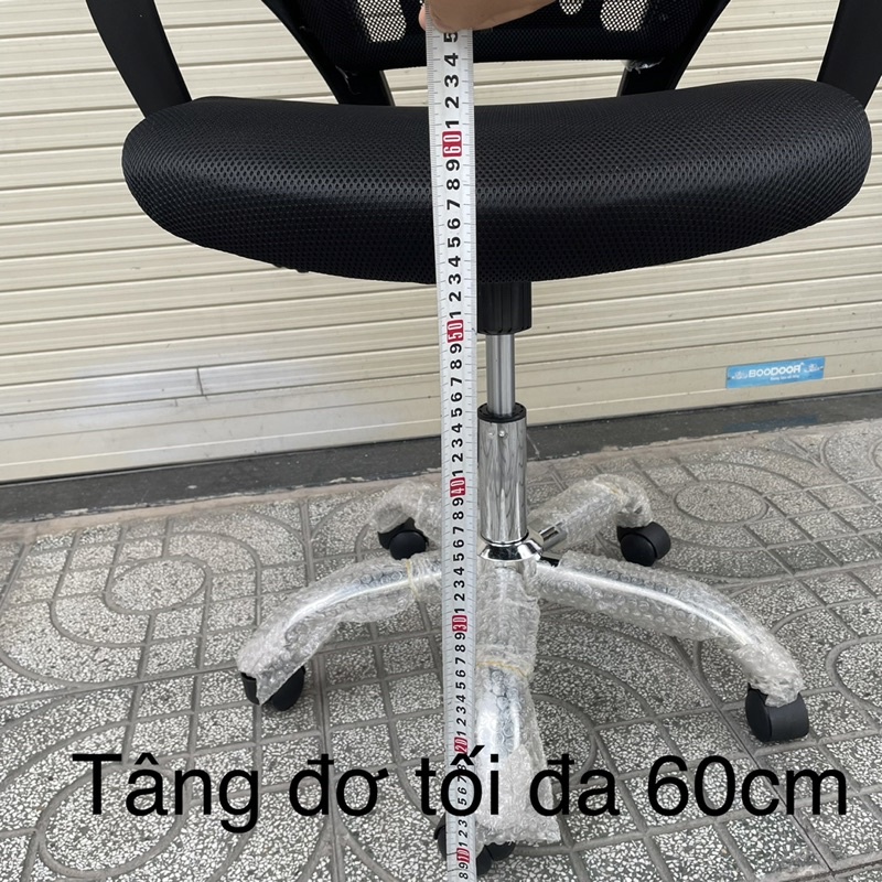Ghế xoay chính hãng Việt Nam lưng lưới thoáng khí mới  có cục gù -BH 12 Tháng