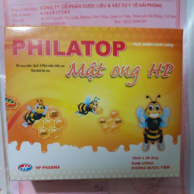 PhiLaTop Mật Ong HP (ống nhựa dễ bẻ) | BigBuy360 - bigbuy360.vn