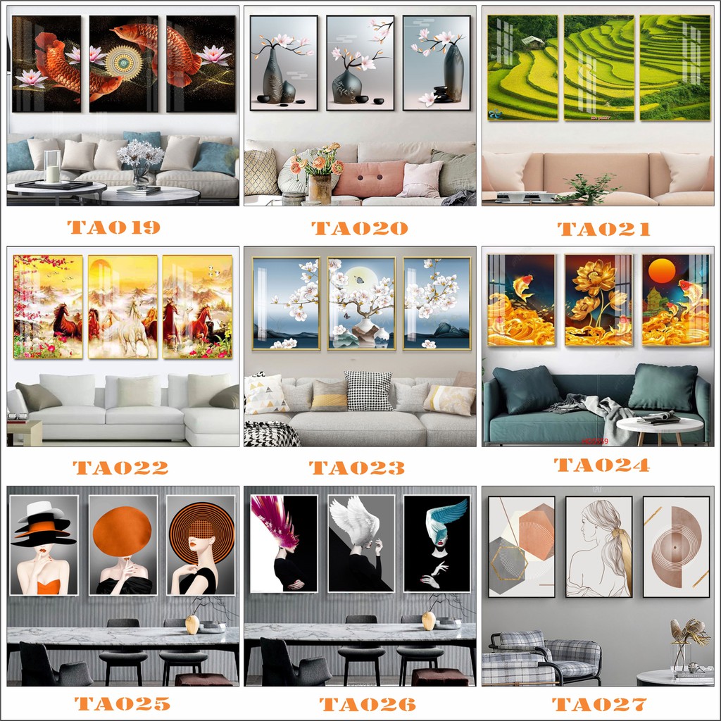 Tranh treo tường decor_Tranh tráng gương cao cấp Tuong An_ tranh trang trí phòng ngủ, phòng khách, cầu thang, phòng thờ