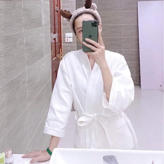Áo choàng tắm khách sạn cao cấp, đủ size, 100% chất cotton tổ ong đẹp