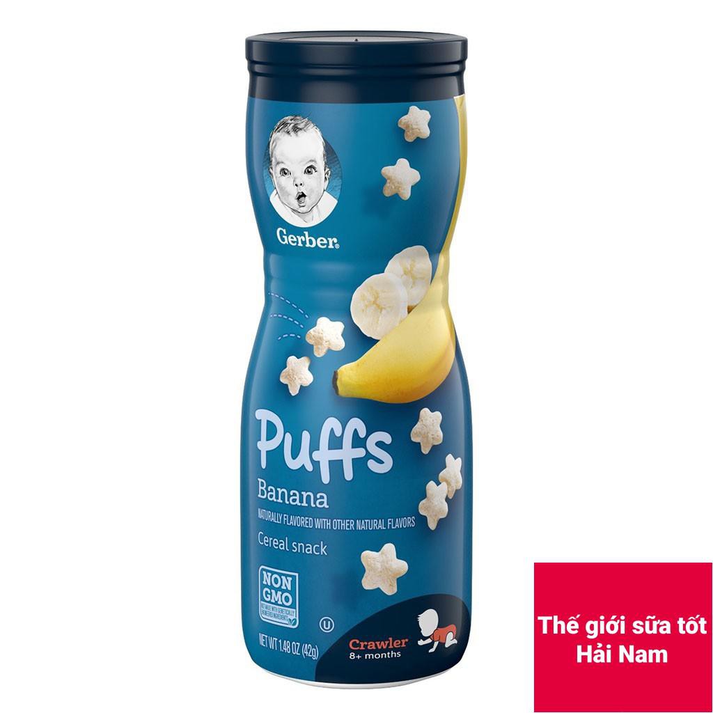 [CHÍNH HÃNG] Bánh Ăn Dặm Gerber Puffs Banana (Hương Chuối) Hộp 42g