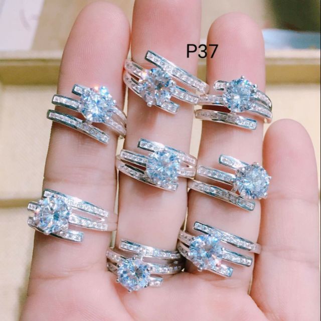 🥀🥀🥀nhẫn ánh bạc phong cách hoàng gia Silver S999 hàng thật có bảo hành chọn đời.