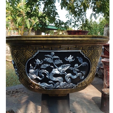 Khuôn đúc chậu cảnh tròn 80 và chân đôn