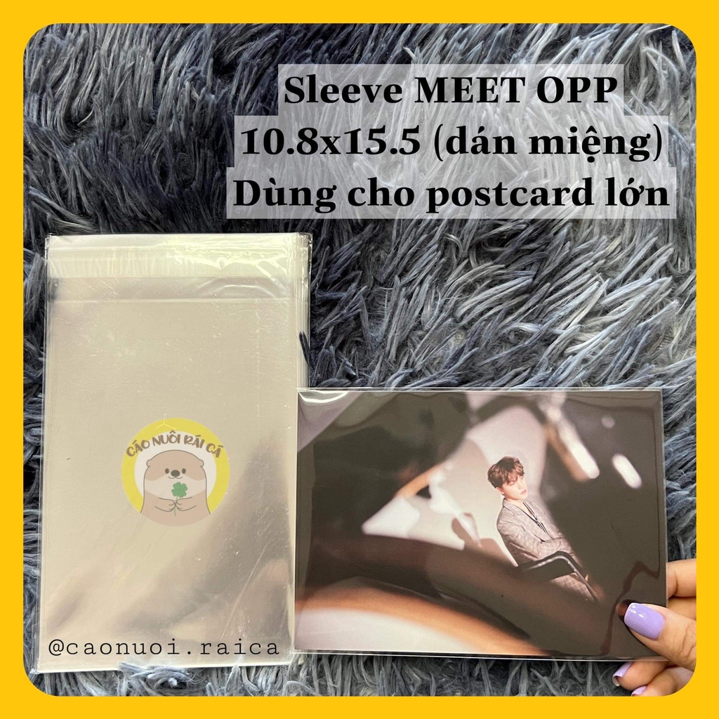 [CÓ SẴN] SLEEVE MEET YX DÁN MIỆNG BẢO VỆ CARD - Cáo nuôi rái cá
