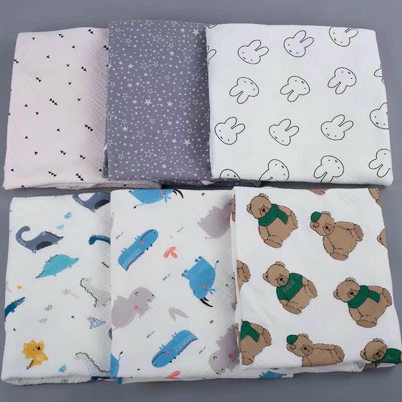 Chăn Ủ Xô 4 Lớp Có Mũ Có Đai KT  90x90cm Muslin Hàng Cao Cấp 90x90cm Babibu - CUX