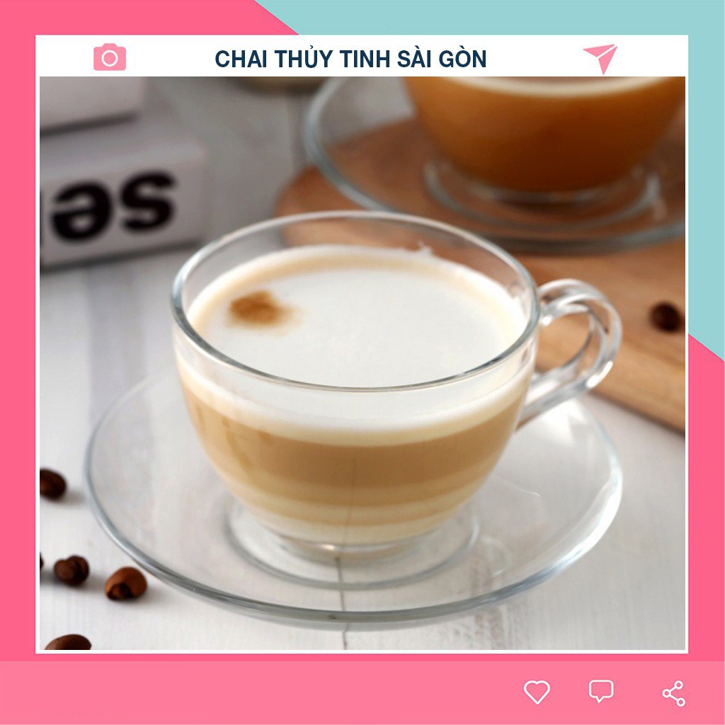Ly thuỷ tinh Cốc thuỷ tinh quai cầm đáy nhọn Union Stack 220ml | UG310 Hàng nhập khẩu Thái Lan