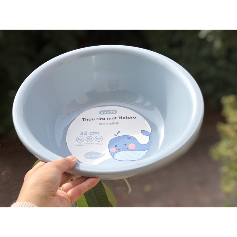 Thau Rửa Mặt Cho Bé Notoro Inochi 4 Size, Chậu Rửa Mặt Cao Cấp Chính Hãng Nhựa An Toàn
