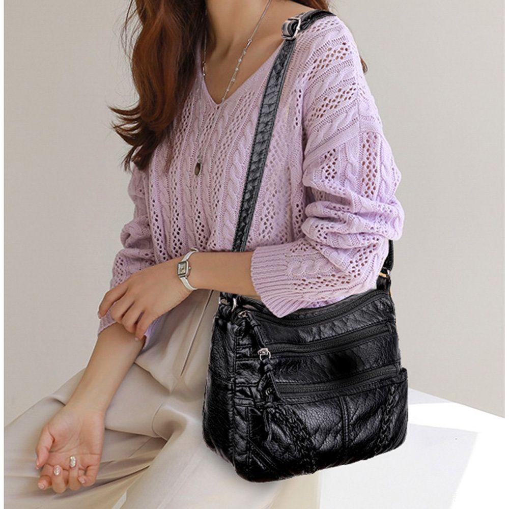 Túi Đeo Chéo Da PU Sức Chứa Lớn Tiện Dụng