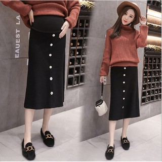 Chân Váy len bầu dáng dài Azuno