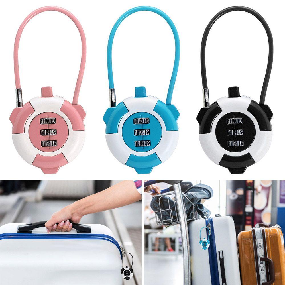 Ổ Khóa Mật Khẩu Mini Chống Trộm Đa Năng Họa Tiết Hoạt Hình Dễ Thương