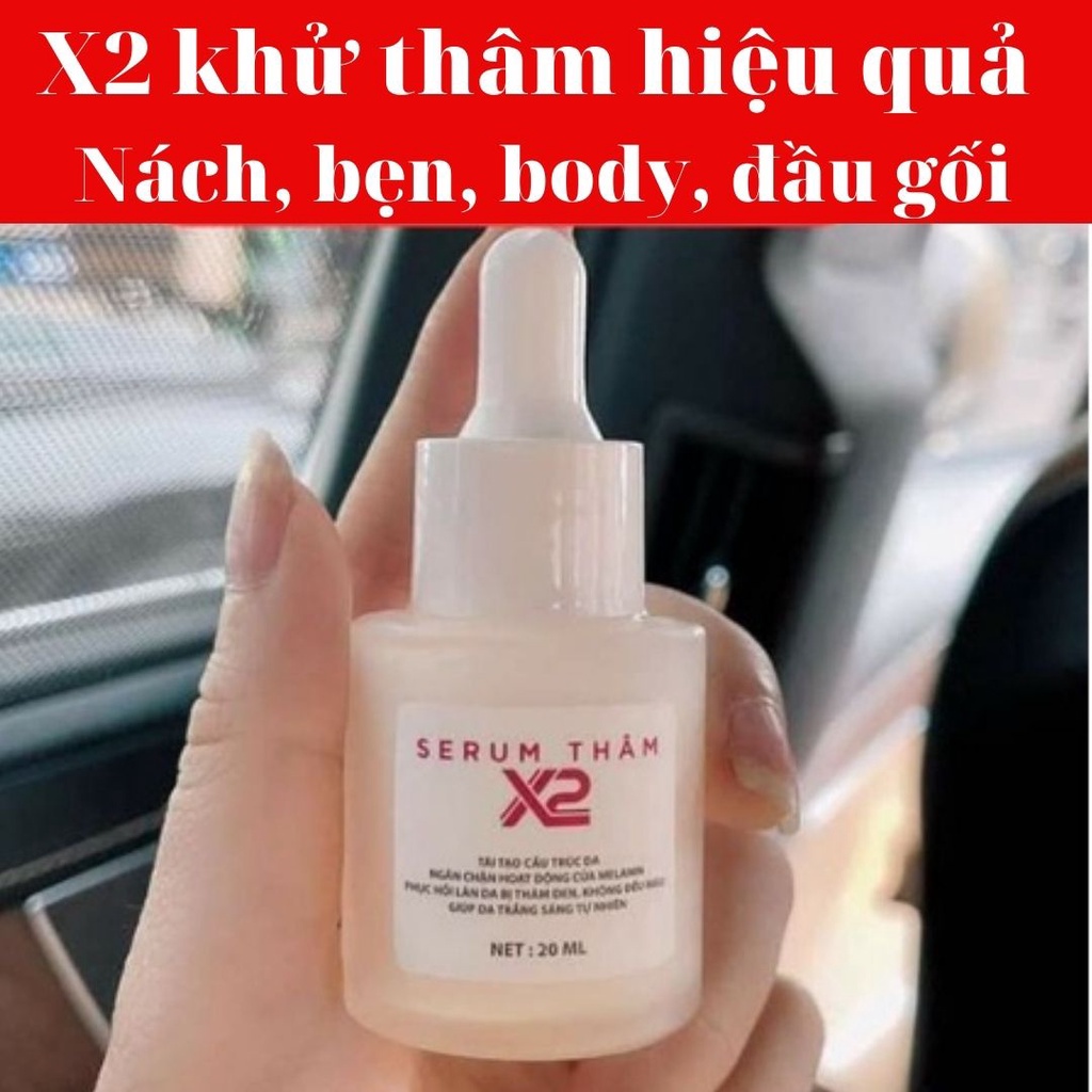 Serum Thâm X2 Huyền Phi Chính Hãng MERRY STORE 20ml Tác Dụng Khử Thâm Hiệu Quả Nách, Đầu Gối, Body Giúp Da Trắng Sáng