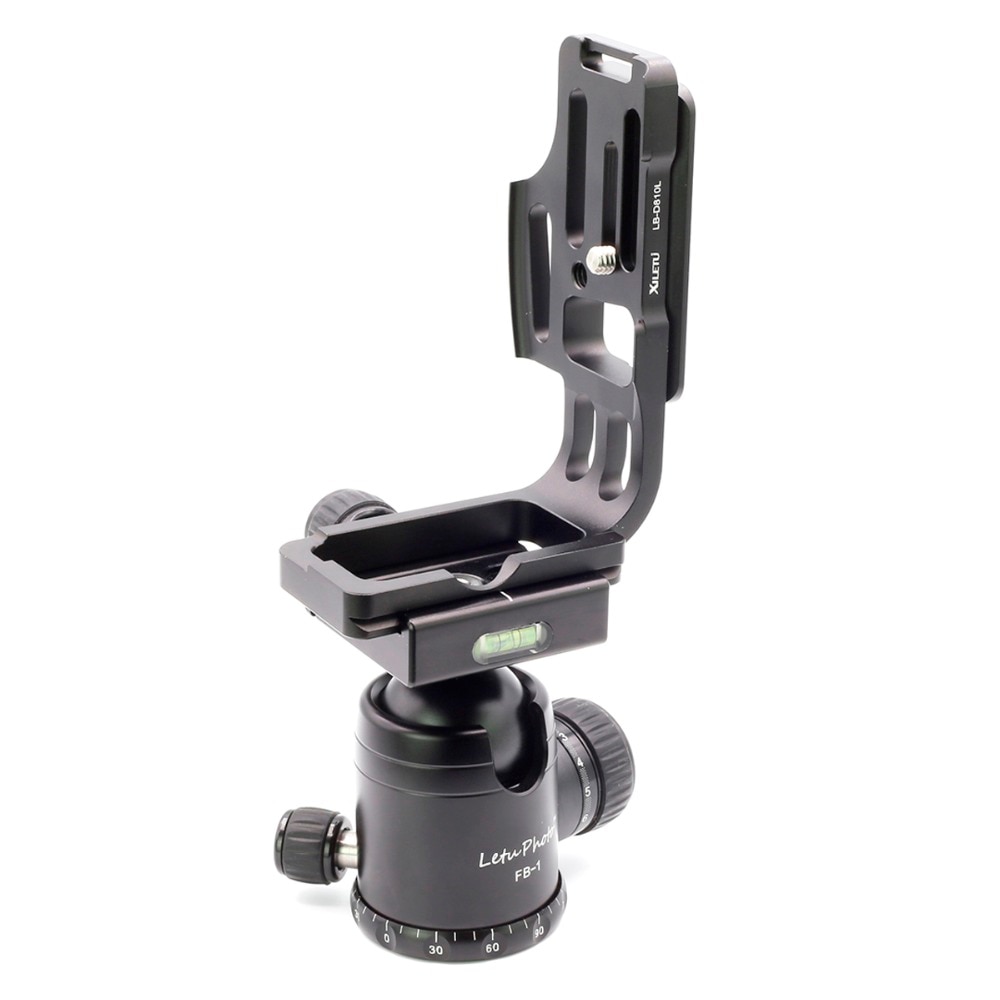 in stockXILETU LB-D810L L Type Professional Bracket Tripod Quick Release Plate Head Base Handle Grip for Nikon D800 D800E D810 Camera