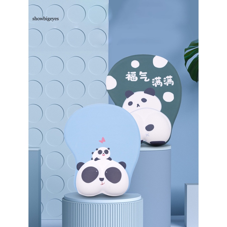 Tấm lót chuột SGES có đệm chống trượt hình hoạt hình 3D đáng yêu cho PC