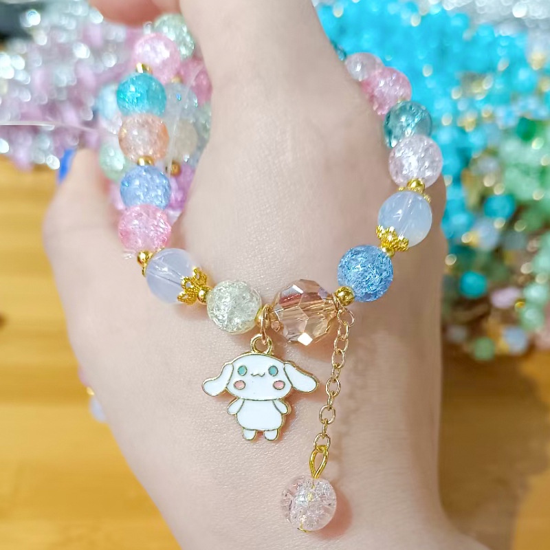 Dualswish Vòng Tay Dây Co Giãn Xỏ Hạt Pha Lê Nhiều Màu Phong Cách Bohemian Hàn Quốc Thủ Công Dành Cho Nữ (Phong Cách Ngẫu Nhiên