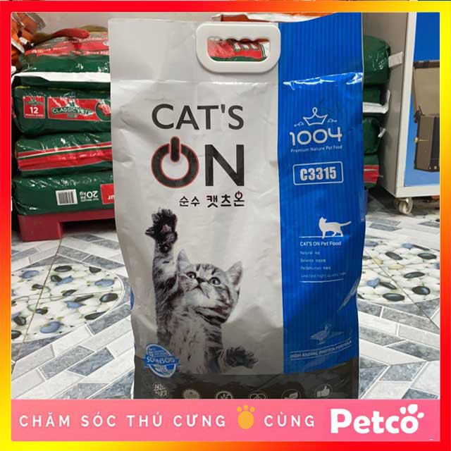 Thức ăn cho mèo hạt khô CAT’S ON Hàn Quốc từ Thịt Gà, Vịt, Rau bao 5kg - Jpet Shop