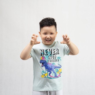 Áo phông bé trai khủng long size nhỏ