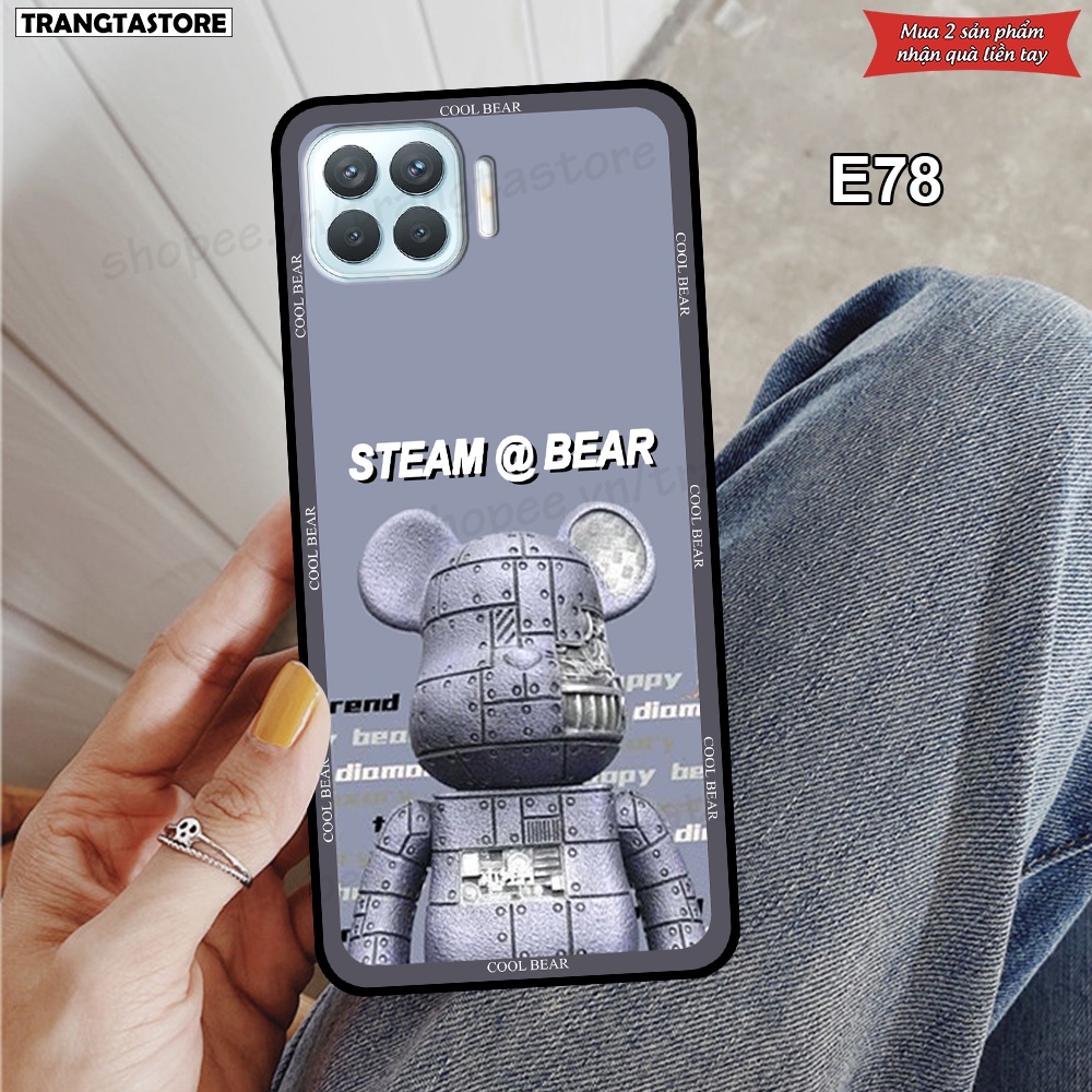 Ốp Oppo A73 / A93 in hình gấu Bearbrick,Metal Style,Doremon siêu dễ thương chất lượng