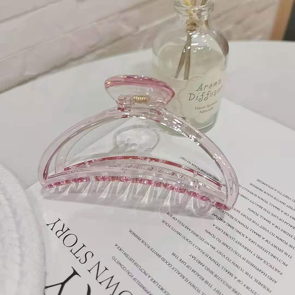 Kẹp Tóc Càng Cua Bằng Acrylic Trong Suốt Lấp Lánh Thời Trang Cho Nữ