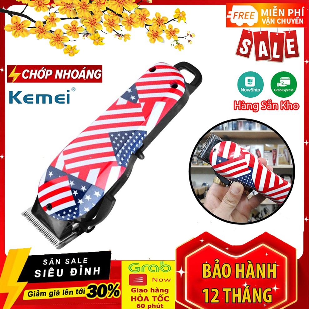 Tông Đơ Cắt Tóc chuyên nghiệp Kemei KM-830 Hàn Quốc +Tặng dụng cụ lấy ráy tai có đèn💥HÀNG CHÍNH HÃNG💥