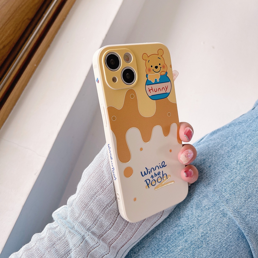 Ốp Điện Thoại In Hình Gấu Pooh Dễ Thương Cho iPhone13Pro iP12Pro XS iPhone11 13mini 13Promax 11 12 13 7p