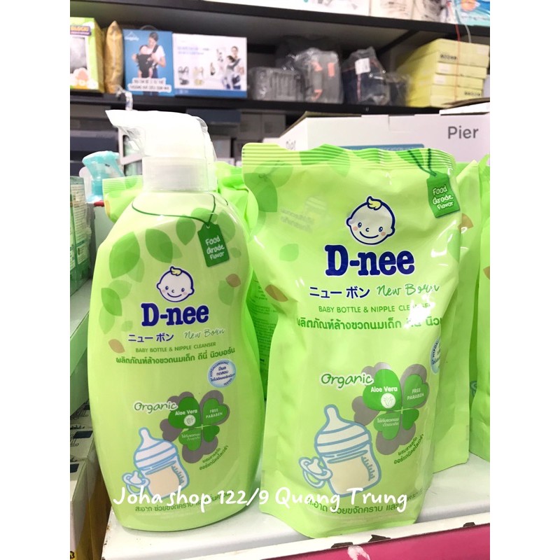 Nước rửa bình Dnee Organic chai 620ml / túi600ml