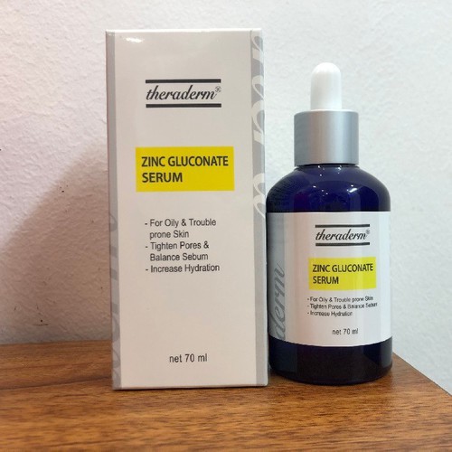 Serum dưỡng ẩm, kiềm dầu cho da dầu mụn Zinc Gluconate 70ml