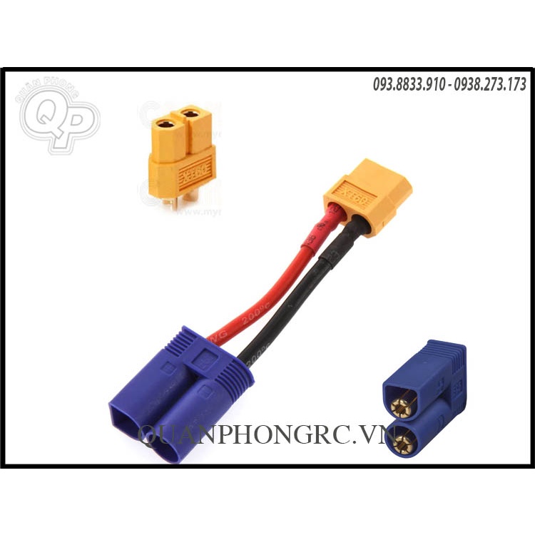 Cáp chuyển pin / esc EC5 - XT60
