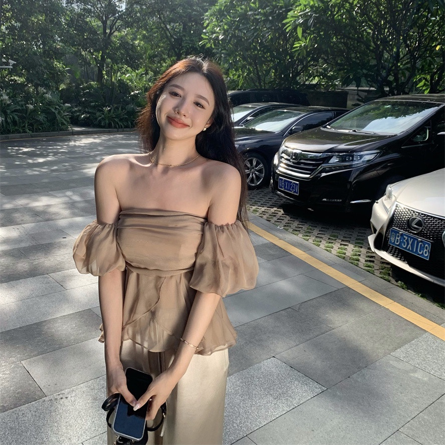 Áo Nữ Tay Ngắn Hở Vai Thời Trang Quyến Rũ