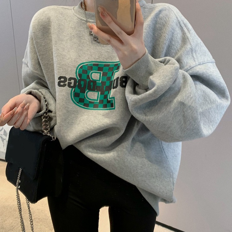 Áo hoodie dài tay in chữ phong cách năng động trẻ trung dành cho