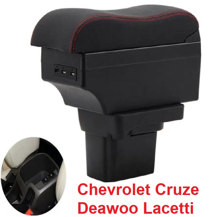 Hộp tỳ tay ô tô Chevrolet Cruze và Deawoo Lacetti tích hợp 6 cổng USB MÃ EXPD-CRZE ( HÀNG LOẠI 1 )