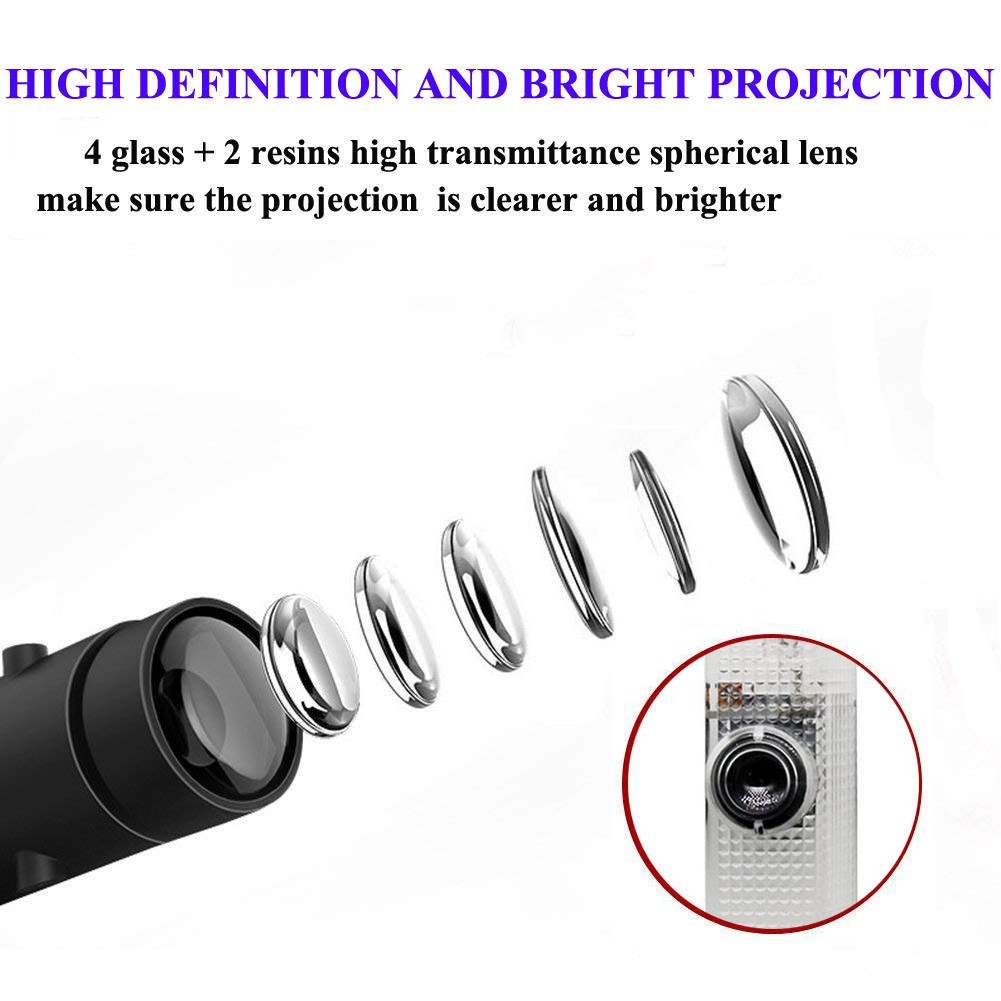 Set 2 Đèn led Chiếu logo hd 3w Thay Thế Chuyên Dụng Cho Cửa Xe Hơi nissan altima armada maxima Tian quest