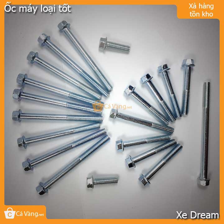 Ốc máy lắp cho lốc máy xe Dream II, Thái loại tốt giá rẻ