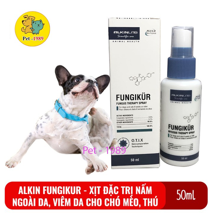 ALKIN FUNGIKUR 50ML Hỗ trợ Nấm cho Chó Mèo Pet-1989